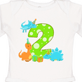thumbnail image 4 of Inktastic Dinosaur party-Second Birthday Boys or Girls Long Sleeve Baby Bodysuit, 4 of 5