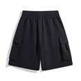 thumbnail image 6 of Zynoxe Mens Cargo Shorts Quick Dry Lightweight Outdoor Workout Hiking Shorts Fashion Waterproof Training Plus Size Athletic Shorts with Pockets Black M, 6 of 6