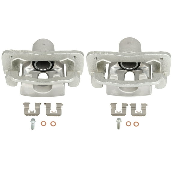 2PCS Rear Driver & Passenger Side Disc Brake Calipers (w/Bracket) 1 Piston 2016-2018 for Kia Sorento 2.0L 2011-2019 for Kia Sorento 2.4L
