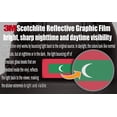 thumbnail image 2 of (x10) 3M Reflective Maldives and US Flag Stickers | Versatile & High Quality Safety Decals | Hard hats, laptops, bikes, toolboxes, 2 of 3