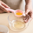 thumbnail image 5 of Staron Plastic Egg White Separator for Baking, Kitchen Tool for Yolk and Protein Separation, Easy Clean Strainer with Hanging Hole, 5 of 7