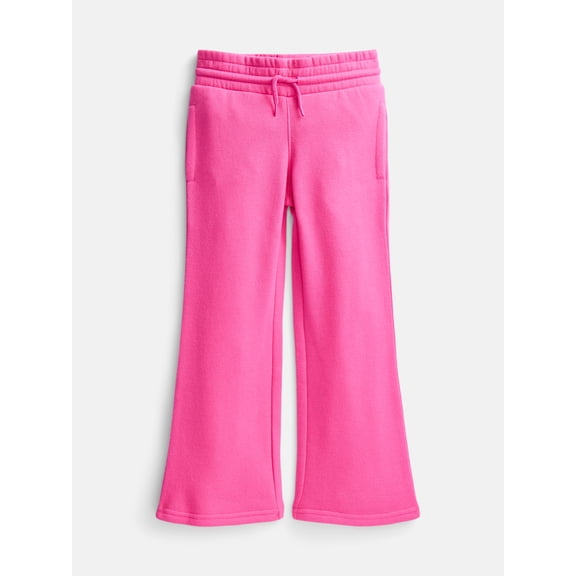 Wonder Nation Girls's Fleece Flare Pants, Sizes 4-18 & Plus
