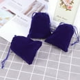 thumbnail image 2 of Drawstring Velvet Bag Jewelry Baggies Pouches Jewellery Bags Organza Gift 50 Pcs, 2 of 5