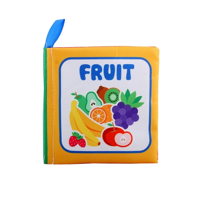 DPTALR Color Soft Book Nontoxic Fabric Baby Cloth Books Early Education Toys 8 Page Washable