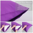 thumbnail image 4 of Ultra Soft Body Pillowcase, Purple, 20x54 Inch, Brushed Microfiber with Envelope Closure, 1 Pack, 4 of 7