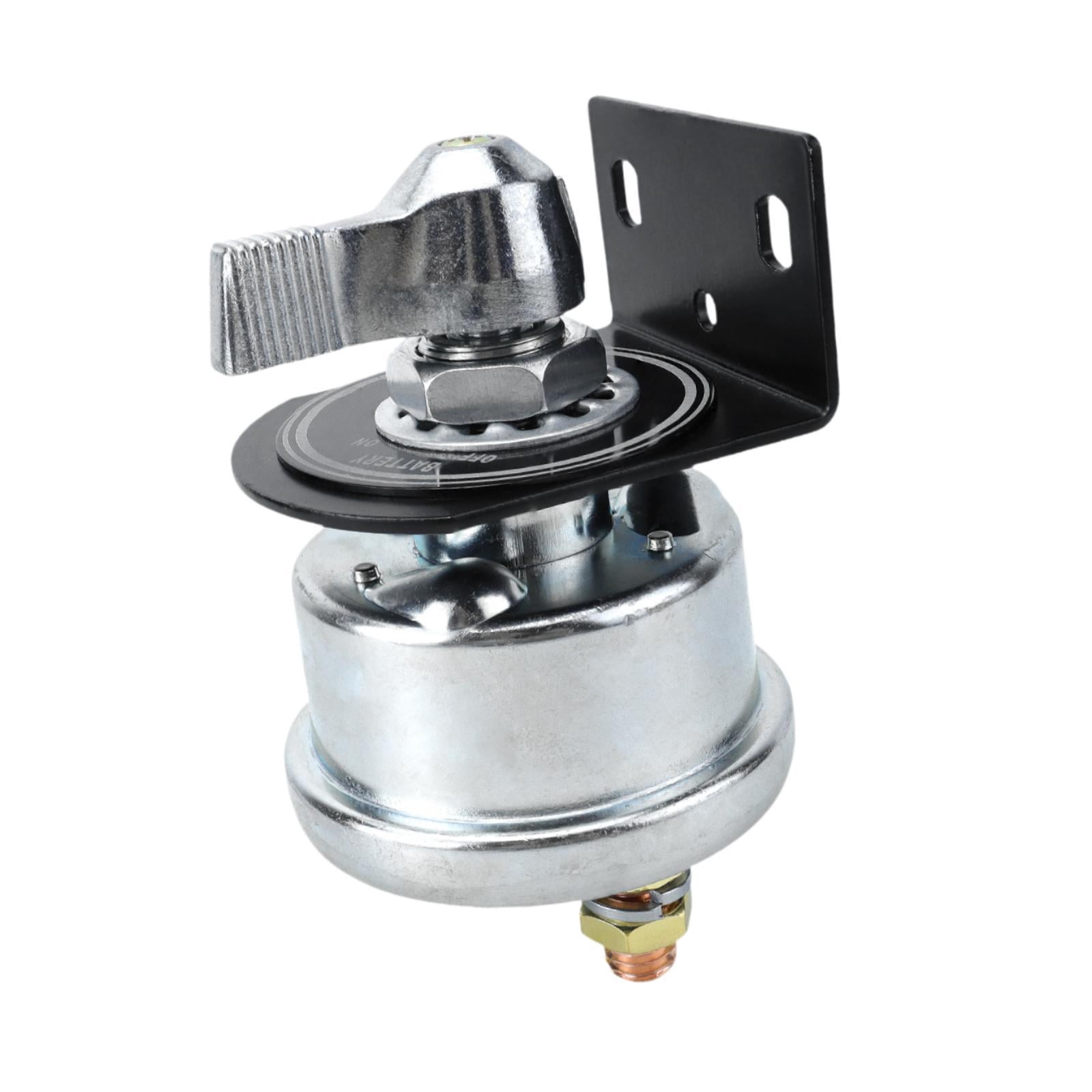 Wzmzjy Battery Disconnect Switch 12-48V High Performance Premium Battery Cut Off Switch Silver