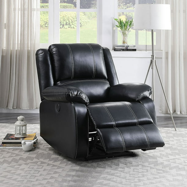 Home Power Recliner Chair Lazy Boy, Lazy Boy Black Leather Recliner