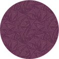 thumbnail image 1 of Ahgly Tapis Rond Lavable en Machine Intérieur Transitionnel Framboise Violet, 7 Pieds Rond, 1 of 7