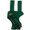 Green, variant on Right-Handed Medieval Sword & Dagger Frog, Wood and Leather Costume Weapon Holder, Green