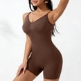 thumbnail image 5 of FNFYFH Waist Trainer Bodysuit for Women Backless Tummy Control Shapewear V Neck Seamless Full Body Shaper, 5 of 7