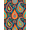 Blue, Pattern 2, variant on ODIKA 4' x 6' Machine Washable Non-Slip Area Rug, bohemian paisley High Traffic Rug, Blue, 1278931