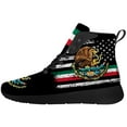 thumbnail image 3 of Aidianart Womens Mexico Flag High Top Shoes High Top Sneakers Size 15, 3 of 5