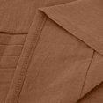 thumbnail image 7 of Casual Loose Cotton Linen Dress Women's Sleeveless Crew Neck Pleated Front Midi Dress Lightweight Breathable Garment for Spring and Summer, 7 of 7