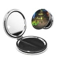 thumbnail image 1 of Pofeuu Pikmin for Portable Pocket Makeup Mirror PU Cover Compact Travel Mirror with Normal and Magnifying Double Sided Glass-Round Shape, 1 of 9