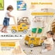 thumbnail image 5 of Costway Andador de Empuje de Madera 2 en 1 para Bebés Niños Pequeños con Velocidad Ajustable y Almacenamiento Juguetes Montessori Amarillo, 5 of 9