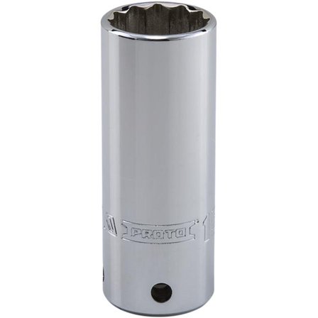 Proto Tether-Ready Deep Socket, 1/2" D, 15/16", 3 1/4" L, 12Pt, EA (577-5330-TT)