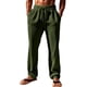 thumbnail image 2 of Puntoco Pantalones casuales largos para hombre, pantalones casuales de moda sólidos para hombre, pantalones largos con cintura elástica y bolsillos, pantalones deportivos, 2 of 5