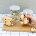 thumbnail image 5 of Caja de embalaje redonda roja de red de 10 piezas, tarro sellado para galletas, tazas de postre, pasteles, bocadillos, caja de almacenamiento de dulces con tapa, 5 of 5