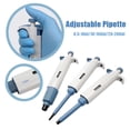 thumbnail image 2 of Laboratory Pipette Plastic Pipettes Dropper Manual Digital Adjustable Micropipette Lab Equipment With Pipette Tips, 2 of 6