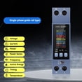 thumbnail image 2 of 2X Medidor de Energía TUYA WIFI con Montaje en Riel DIN, Voltímetro Digital, Amperímetro, Vatímetro, CA 100-290 V, Medidor de Potencia KWh, Control Remoto, 2 of 5
