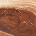 thumbnail image 2 of ELYA Women's Polished Chevron Bar Drop Gold Plated Steel Necklace, 2 of 5