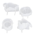 thumbnail image 1 of Molde de silicona, 4 piezas, molde para gatos, molde artesanal hecho a mano, molde para gatos, diseño aerodinámico, 1 of 12