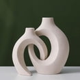 thumbnail image 2 of AMLESO 2 Pieces Flower Vase Floral Arrangement Flower Pot Crafts Decorative Vases Table, 2 of 8