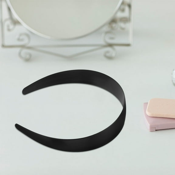 OUNONA 10pcs Plastic Diy Headband Wide Hard Plain Craft Hairband Diy Handmade Hairband Solid Color Headwear For Women Diy Hair Accessories