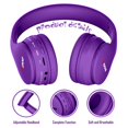 thumbnail image 5 of MIDOLA Kids Headphones Bluetooth 5.3 Wireless 60H Play Time Volume Limit 85/110dB Over Ear Foldable Protection Headset/Wired AUX Cord Mic for Child Boy Girl Travel School Phone Pad Tablet Purple, 5 of 5