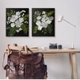 thumbnail image 2 of Stupell Industries Bold White Flower Blossoms Graphic Art Gallery Wrapped Canvas Print Wall Art, Set of 2, Design by Regina Moore, 2 of 6