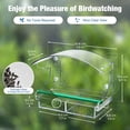 thumbnail image 5 of Kingsyard Window Bird Feeder for Outdoors, Acrylic Bird Feeder with Strong Suction Cups, Clear, 5 of 11