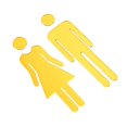 thumbnail image 2 of Bgsha 1 Pair Self-adhesive Acrylic Men&Woman WC Door Sign Washroom Signage Sticker, 2 of 9