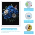 thumbnail image 3 of Diamond Art Kit for Adults, Blue White Roses Butterfly Bouquet Diamond Painting for Adults Beginners, 5D DIY Diamond Art Painting Kits, Colorful Diamond Painting Craft for Home Decor 12x16, 3 of 7