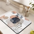 thumbnail image 3 of Washable Rubber Boho Style Vintage Floral Dish Drying Mats for Kitchen Counter Home Large Coffee Bar Pad Accessories and Decor for Utensils Stemware 18''x24'', 3 of 7