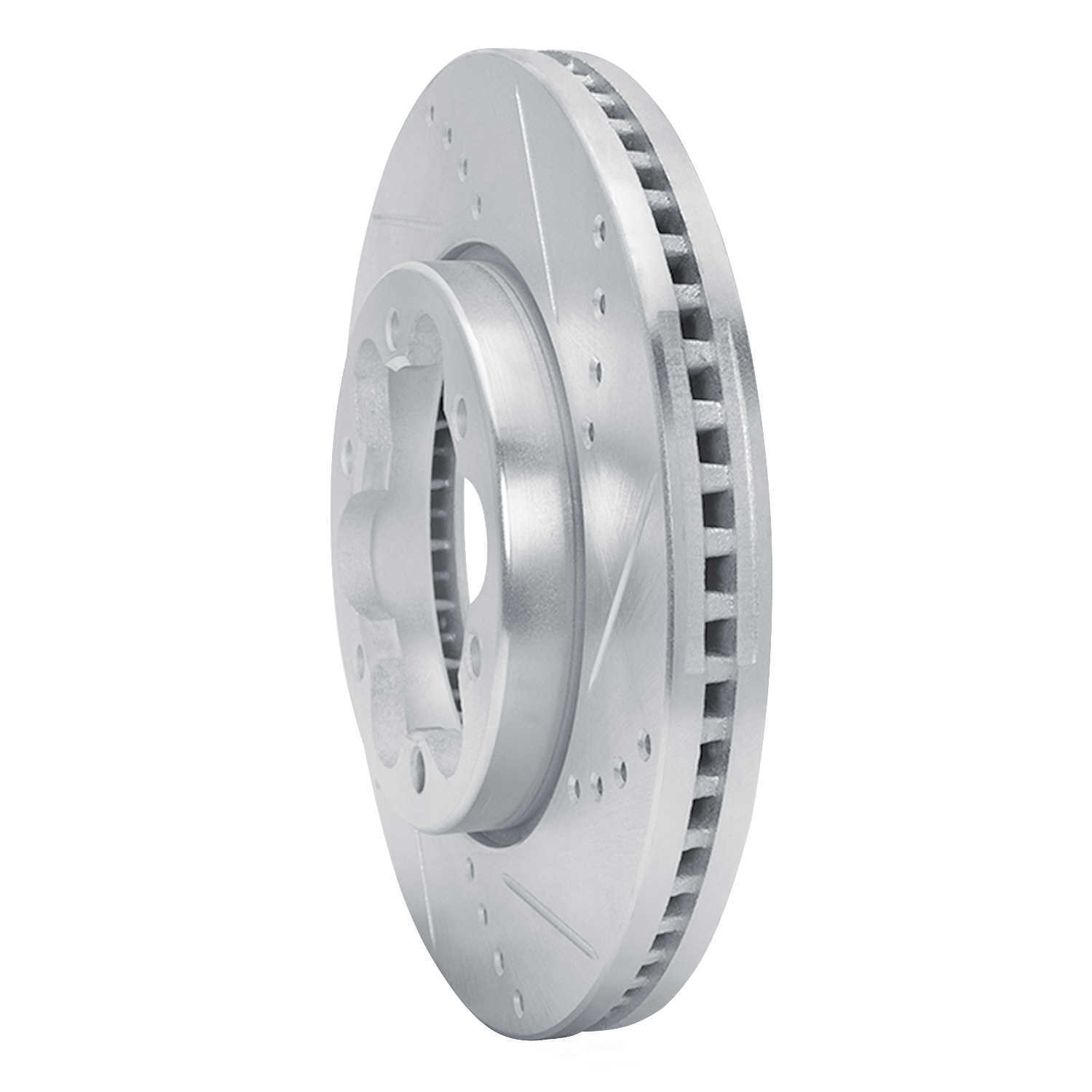 Dynamic Friction Company 631-92097R DFC Brake Rotor - Drilled And Slotted - Silver