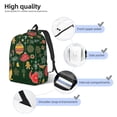thumbnail image 3 of Vsdgher Christmas Print Canvas Backpack Travel Rucksack Unisex Knapsack 15.7/17.7Inch Laptop Backpack for Work,College-Medium, 3 of 5