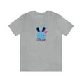 thumbnail image 2 of I love You Bunny Valentine's Day Unisex Jersey Short Sleeve Tee, 2 of 10