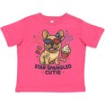 thumbnail image 3 of Inktastic Star-spangled Cutie Dog USA Boys or Girls Toddler T-Shirt, 3 of 5