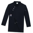 thumbnail image 3 of Chaqueta de cocinero Unisex Salvador manga larga transpirable para servicio de alimentos Cocina Negro Talla L, 3 of 10