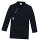 thumbnail image 3 of Unisex abrigo camarero camarera ropa desgaste botón ligero uniforme para Negro Talla L jinwen chaqueta de cocinero, 3 of 8