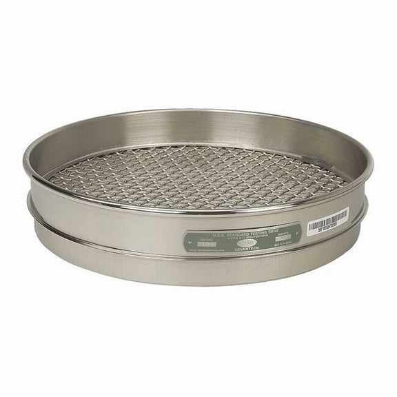Advantech Sieve, No 10, S/S, 12 In, Half Ht 10SS12H