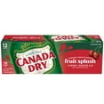 thumbnail image 4 of Canada Dry Caffeine Free Fruit Splash Cherry Ginger Ale Soda Pop, 12 fl oz, 12 Pack Cans, 4 of 9