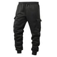thumbnail image 4 of ZZHZGZ Sweatpants for Men Men's Sweatpants Open Bottom Athletic Casual Pants Jogger Running Workout Gym Pants with Pockets S, 4 of 9