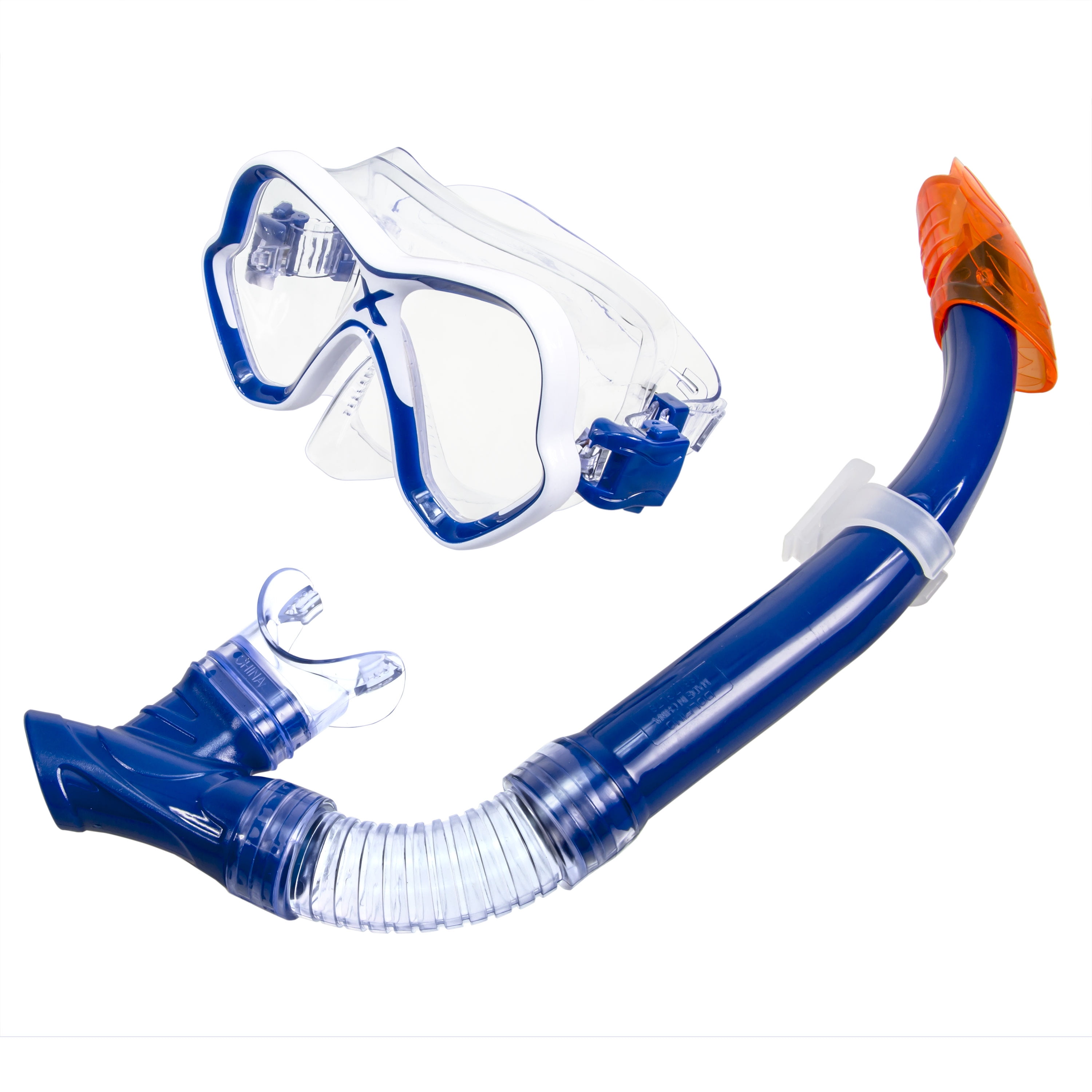 SALE SOLA Adult Mask & Snorkel Set One Size with Adjustable Strap Swim
