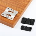 thumbnail image 2 of TIERPOP 2PCS Wall Bracket Interlocking Wall Bracket Flush Mount Brackets Picture Hanger, 2 of 10