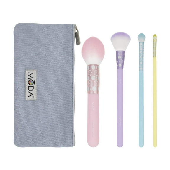 Moda Brush Posh Pastel 5pc Complete Face Makeup Brush Set