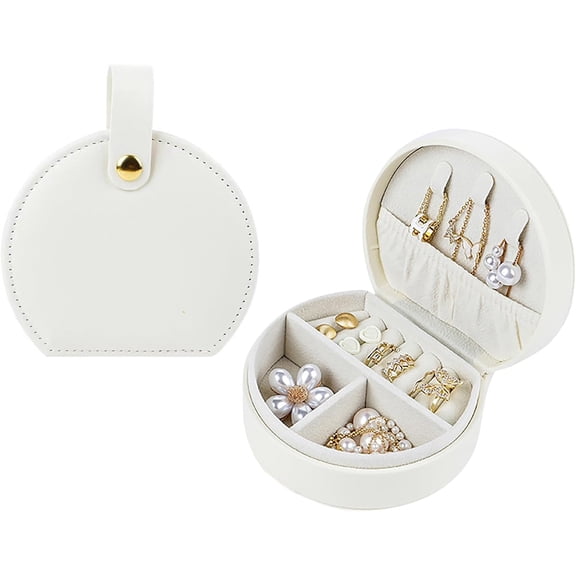 Travel Jewelry Case, Personalized Jewelry Box, Elegant Half-Moon Design, Jewelry Organizer, Personalized Gifts for Women or Friends 