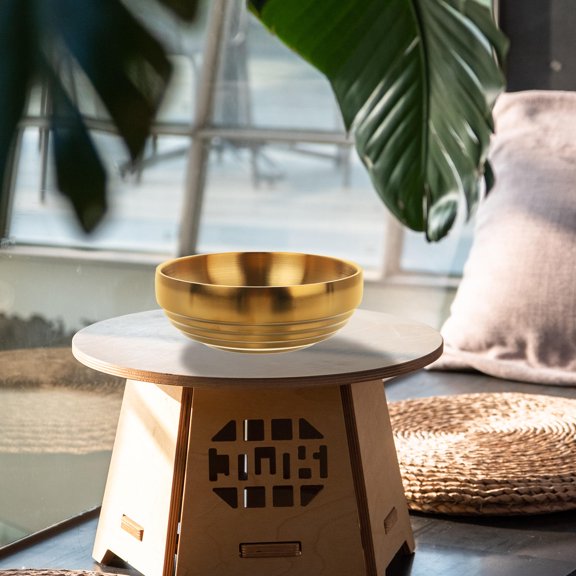 Pawsdot Decorative Golden Key Storage Bowl for Home Decor and Entryway with Spacious Multiuse Interior