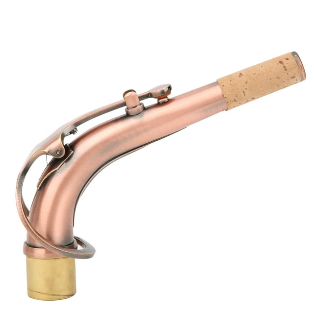 Culo Curvo Para Saxofón Alto de Latón, Exquisito tubo Curvo para Culo de Saxofón Alto de Latón Acesorios para Instrumentos Músicos 2,45 cm Color Dorado Para Saxofón