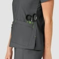 thumbnail image 5 of Wink WonderFLEX Women's Verity V-Neck Scrub Top, Charcoal, 5X, 5 of 6